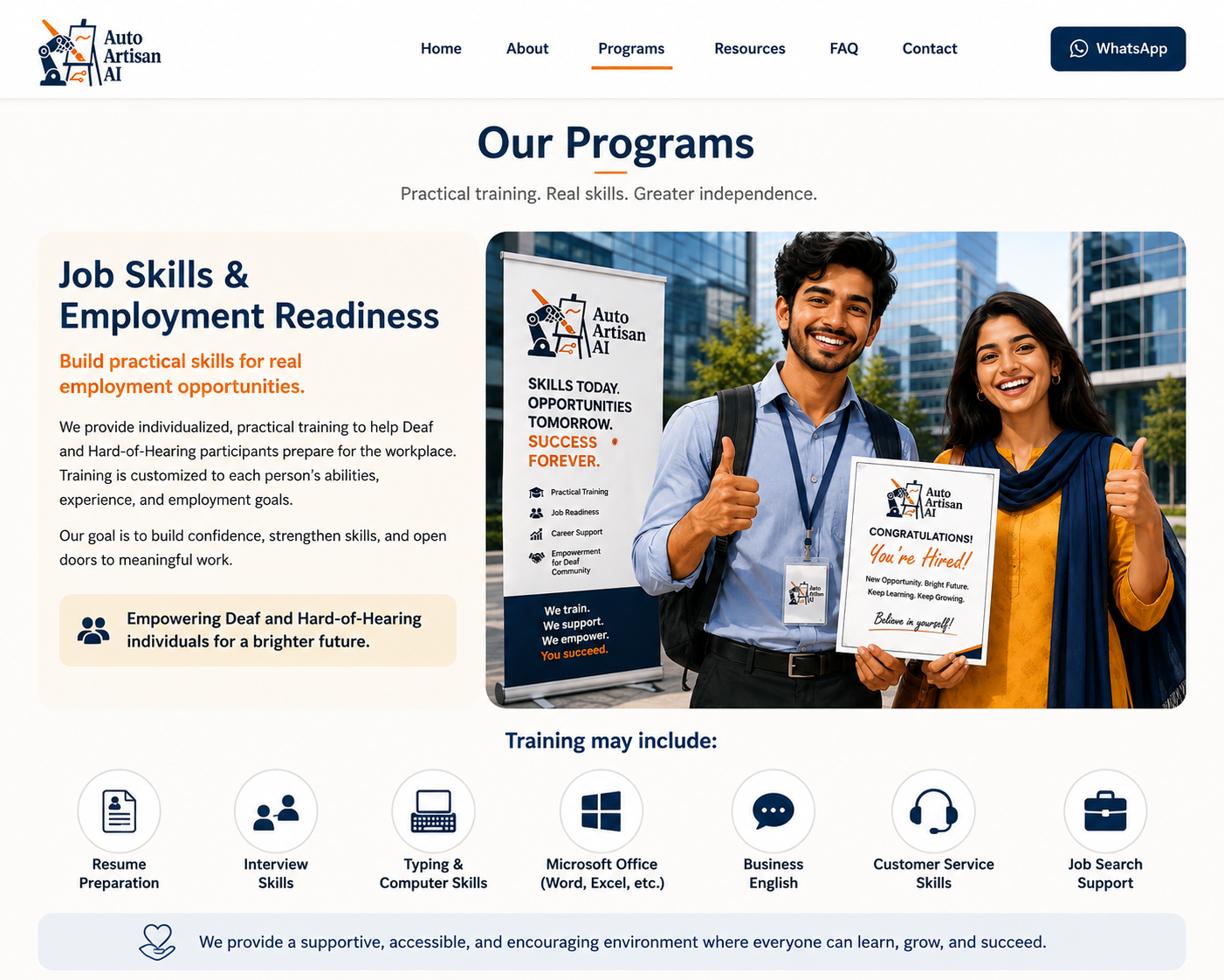 Job Skills Training